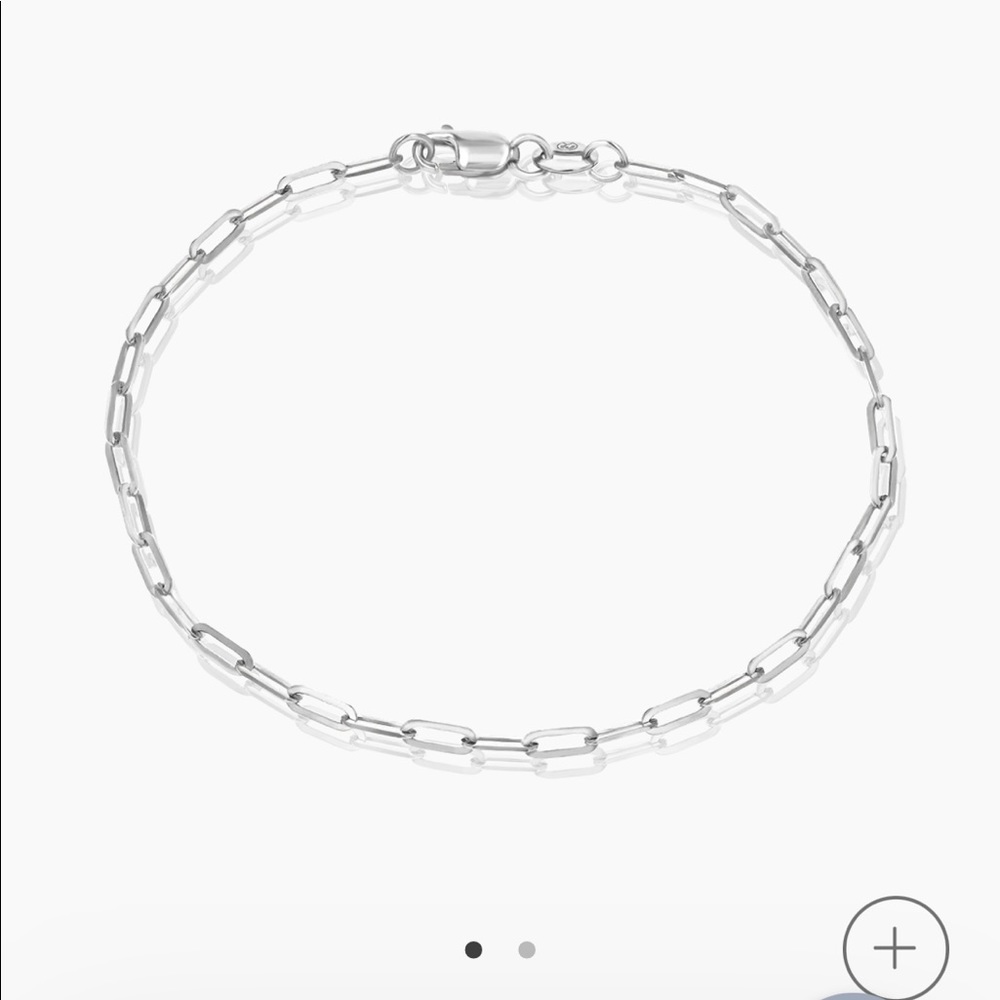 NWOT 14K Diamond Cut Oval Link Bracelet, 6.5 inches